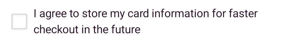 Card consent
