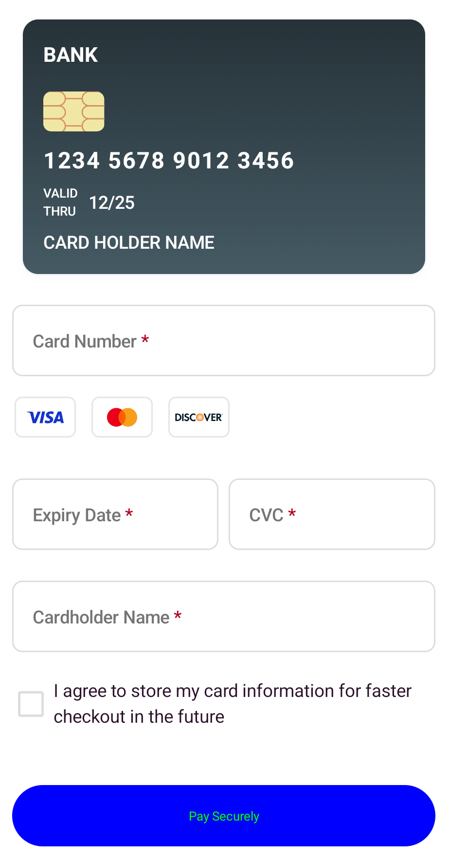 New card component