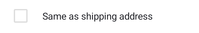 Pre-fill billing address checkbox